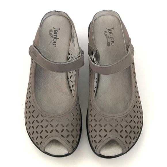 JAMBU Journey Encore Wedge Heel Sandals Leather Tan Women’s Size 6 - Picture 2 of 16